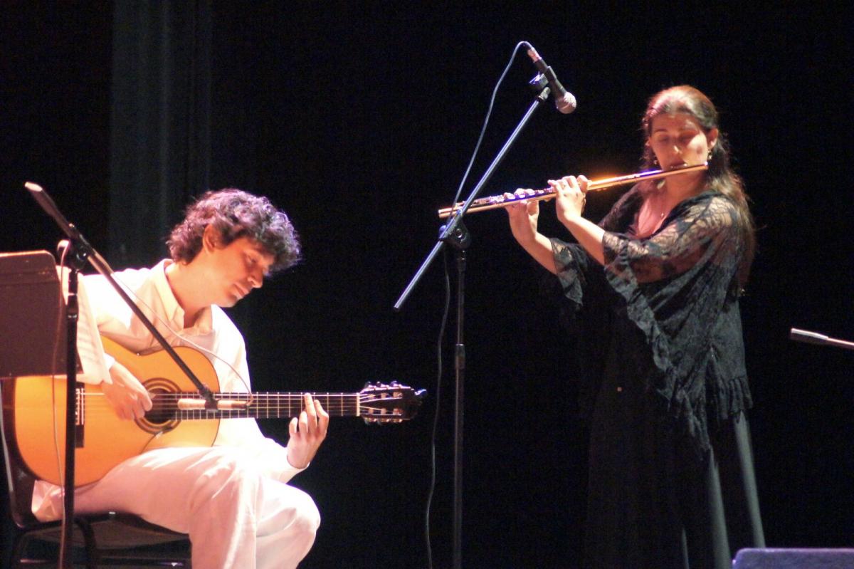 Niurka González y Josué Tacoronte en Concierto Brouwer Flamenco, Cubadisco 2013